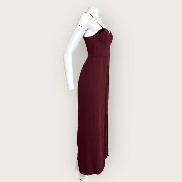 NWOT | B.O.G Collection | Sleeveless Jumpsuit | Burgundy | Small?? - Picture 5 of 13